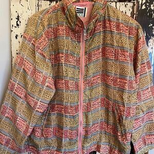 Women’s vintage Div Rousso Apparel Group nylon windbreaker jacket. Size small.